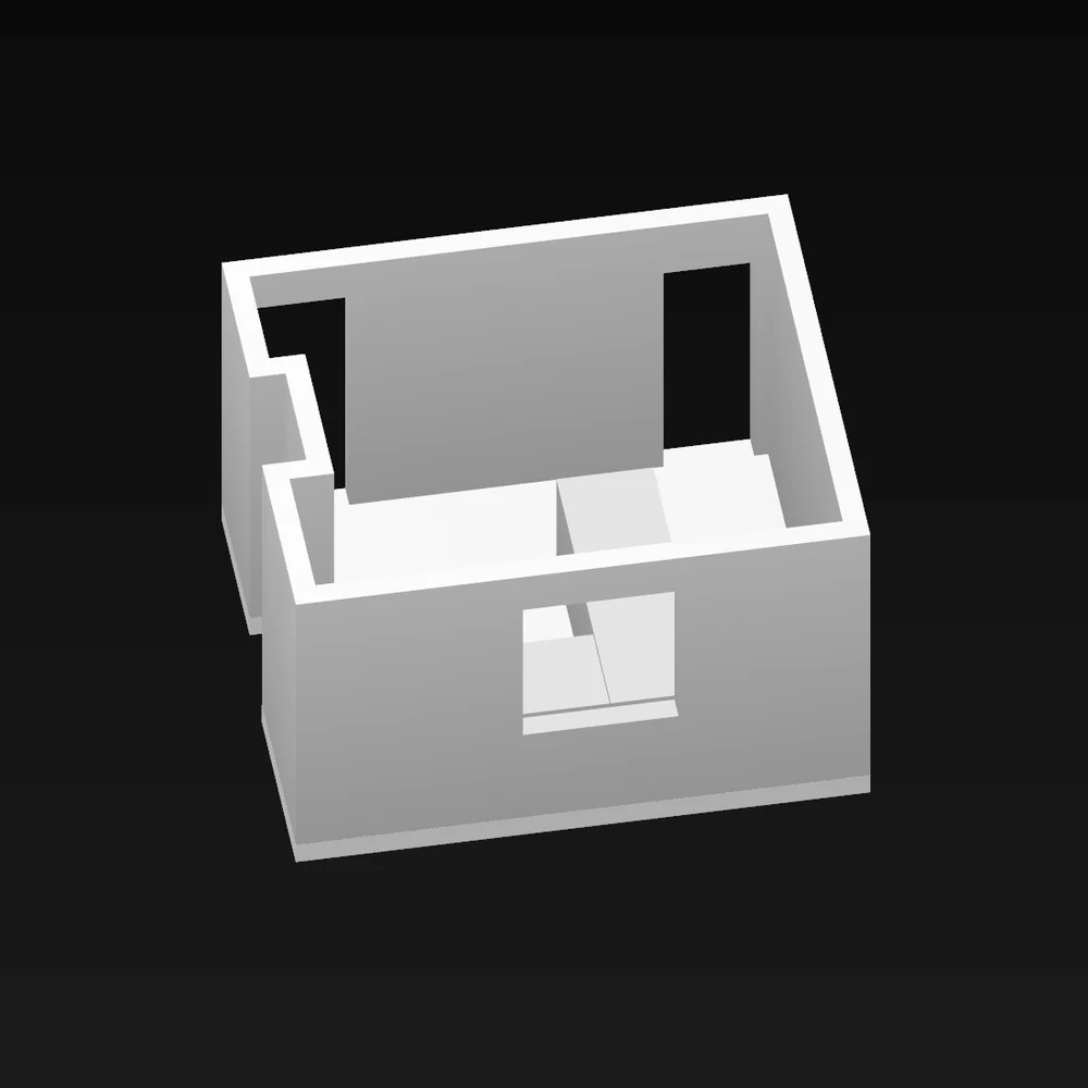 A room captured by LiDAR as a 3D mesh