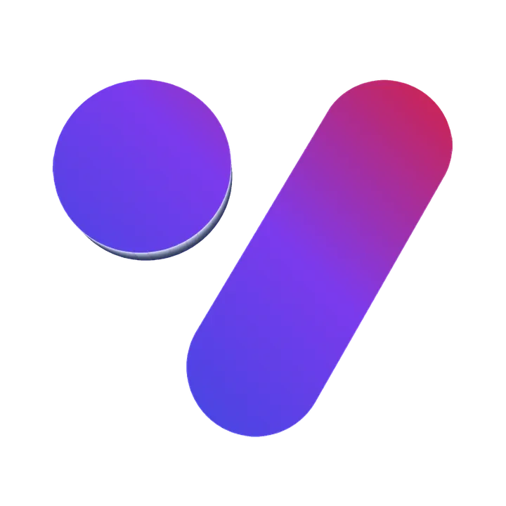 The Vento mark, rendered in 3D